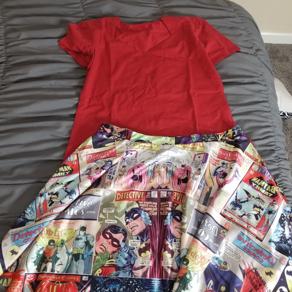 Retro pinup skirt and top